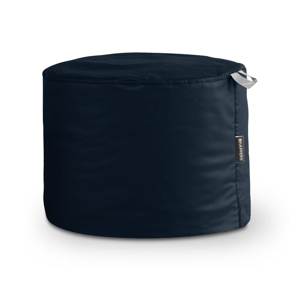 Puff taburete polipiel exterior azul oscuro happers happers