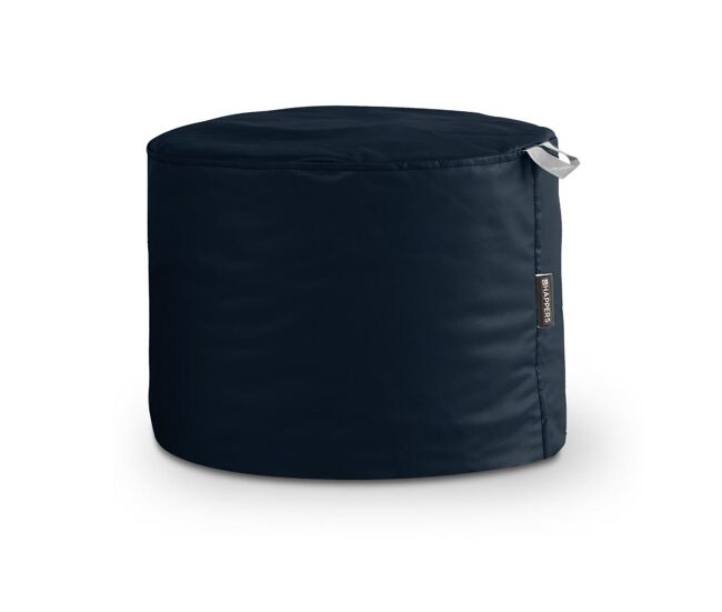 Puff taburete polipiel exterior azul oscuro happers happers