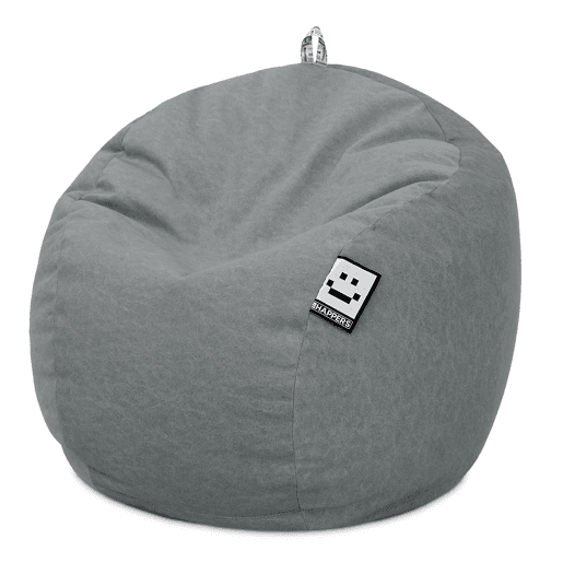 Puff Bola Aveludado Vintage Cinza Único HAPPERS