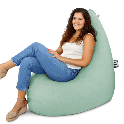 Puff Pêra Relax Aveludado Vintage Casa da Moeda XL HAPPERS