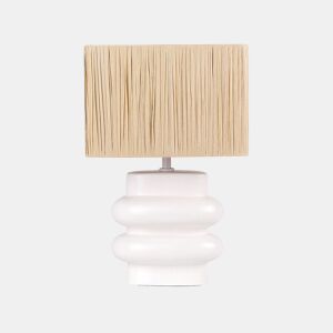Candeeiro de mesa JUDY Cerâmica Branco