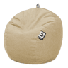 Puff Bola Aveludado Vintage Bege Único HAPPERS