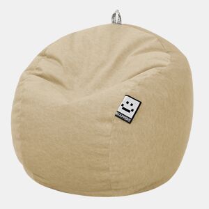 Puff Bola Aveludado Vintage Bege Único HAPPERS