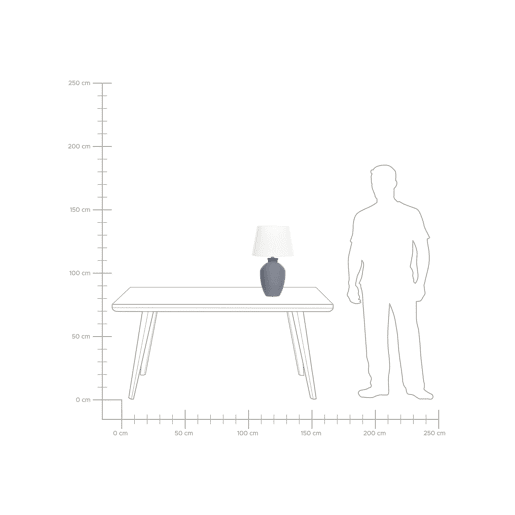 Beliani Candeeiro de mesa ARCOS