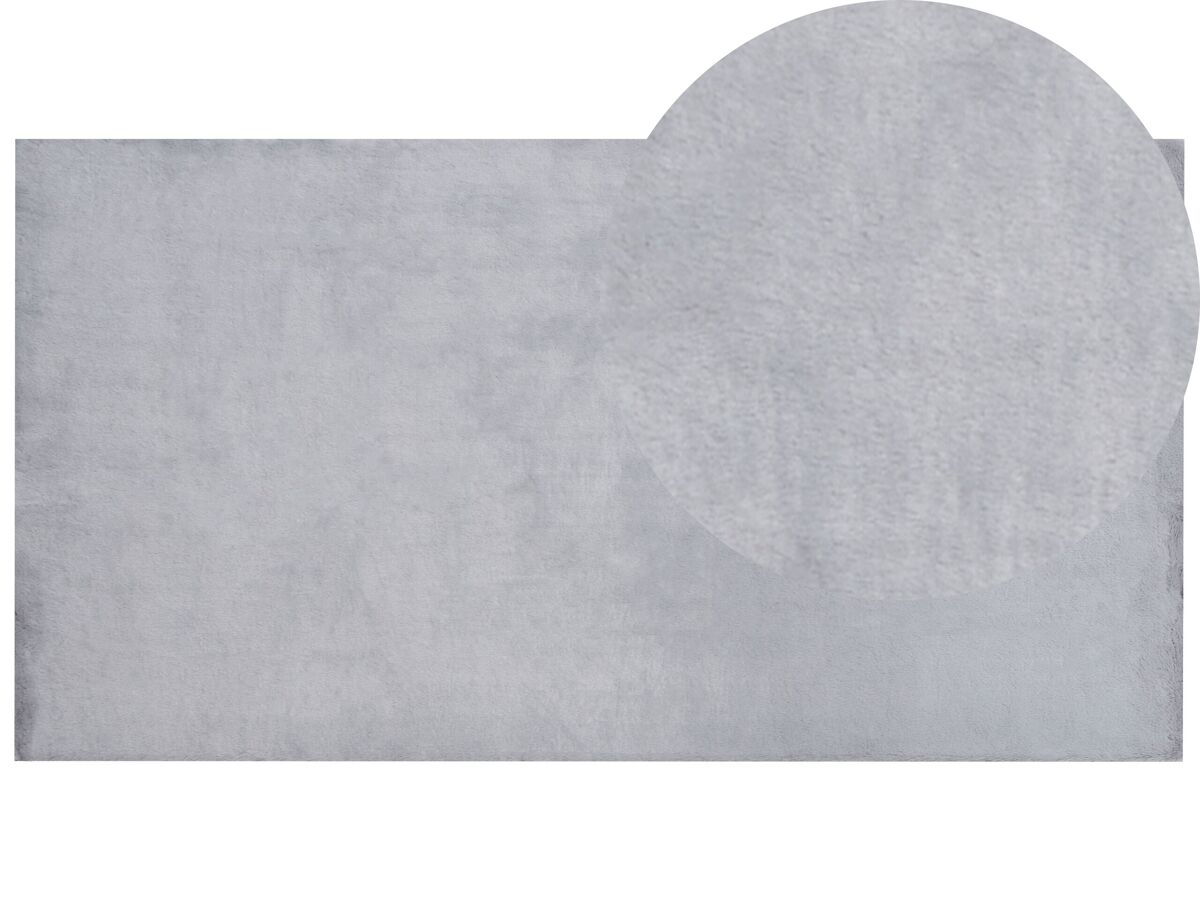 Beliani De pelo largo MIRPUR 80x150 Gris Claro