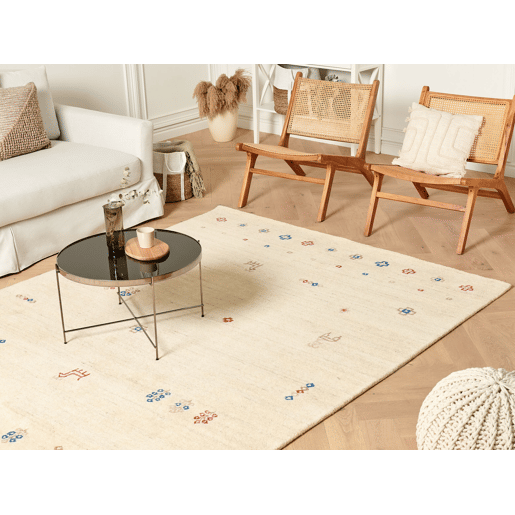 Tapete SULUCA Creme 200 x 300 cm Lã Gabbeh