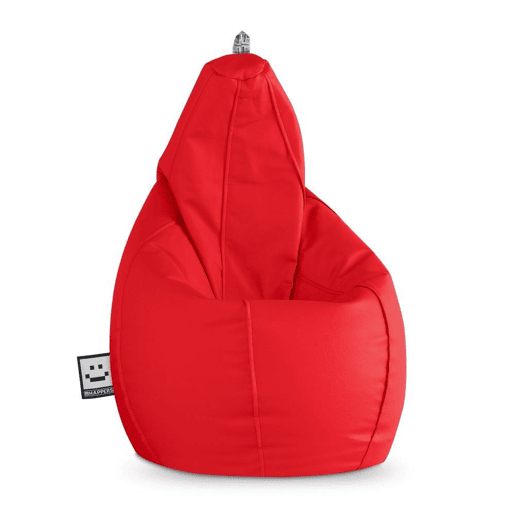 Puff Pêra Couro ecológico Vermelho XXL HAPPERS
