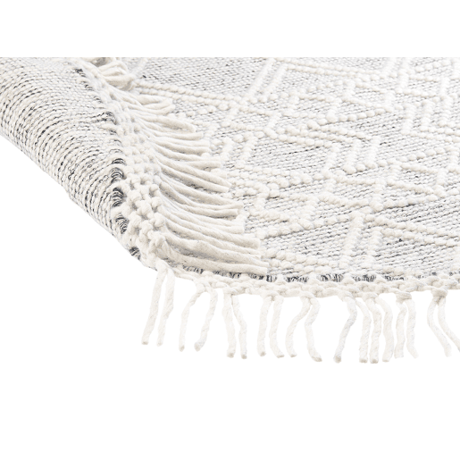 Tapete BULDAN Cinzento ø 140 cm Lã
