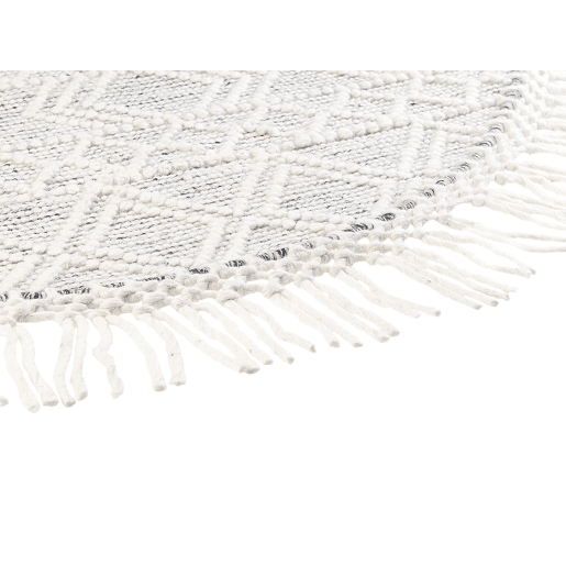 Tapete BULDAN Cinzento ø 140 cm Lã