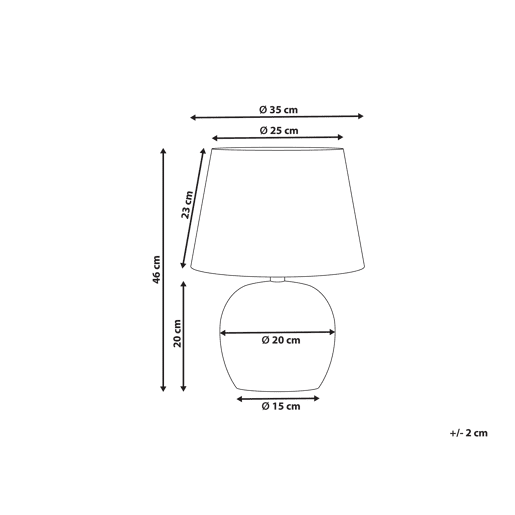 Beliani Candeeiro de mesa NEIRA Beliani Candeeiro de mesa NEIRA