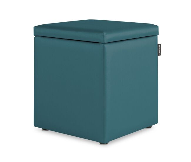 Puff cubo arcón polipiel glaciar pack 2 unidades happers