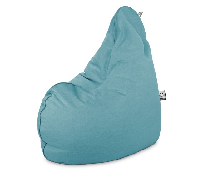Puff pera relax terciopelo vintage turquesa xl happers