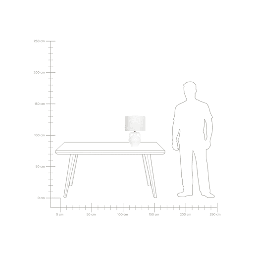 Beliani Candeeiro de mesa LABRADA Beliani Candeeiro de mesa LABRADA