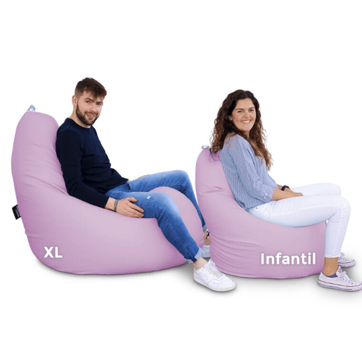 Puff Pear Relax em couro sintético para interiores e lavanda Infantil HAPPERS