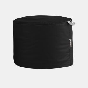Puff Outdoor Black Leatherette Stool Happers HAPPERS
