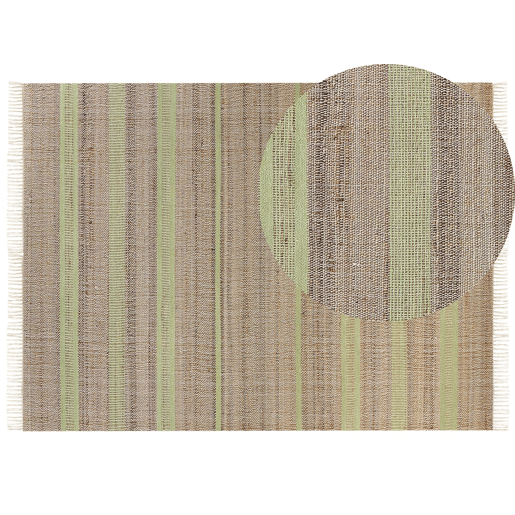 Tapete TALPUR Verde claro 160 x 230 cm Juta