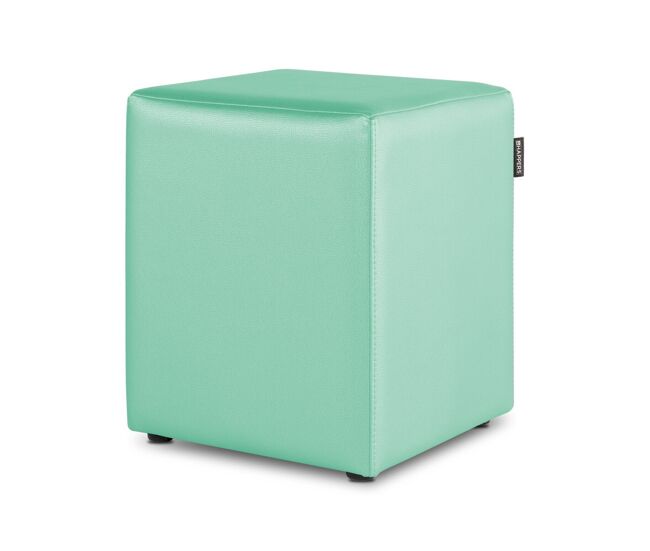 Puff cubo polipiel menta pack 2 unidades happers
