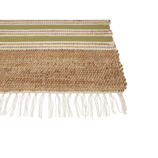 Tapete MIRZA Verde-oliva 80 x 150 cm Juta