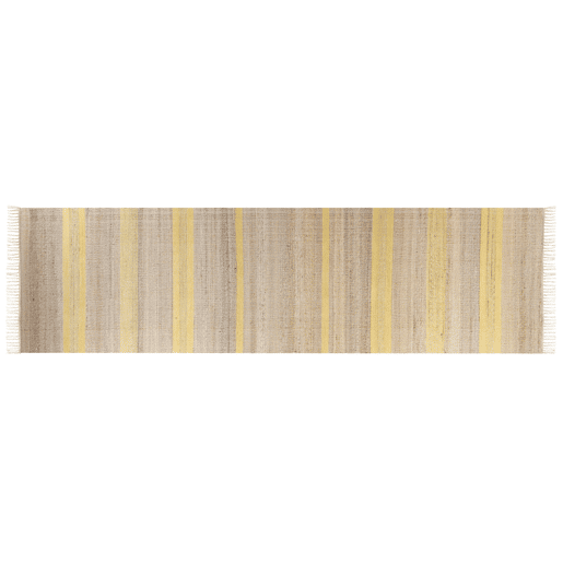 Tapete TALPUR Amarelo 80 x 300 cm Juta