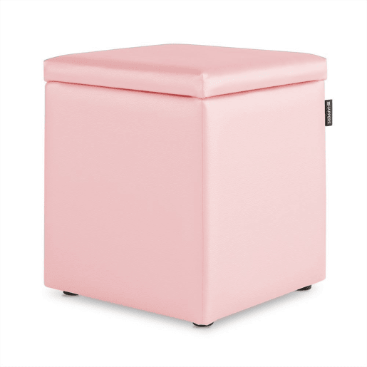 Puff Cube Arcon Leatherette Amortecedor Rosa Interior PACK 2 UNIDADES HAPPERS