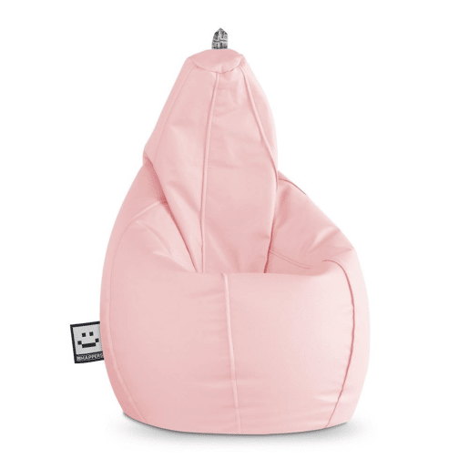 Puff Pêra Couro ecológico Rosa XXL HAPPERS