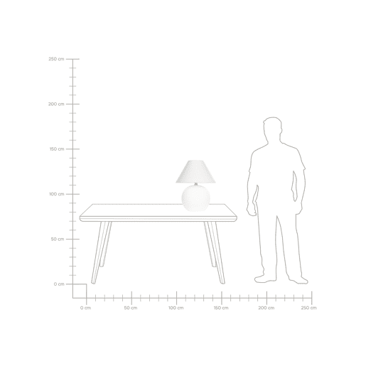 Beliani Candeeiro de mesa LIMIA Beliani Candeeiro de mesa LIMIA