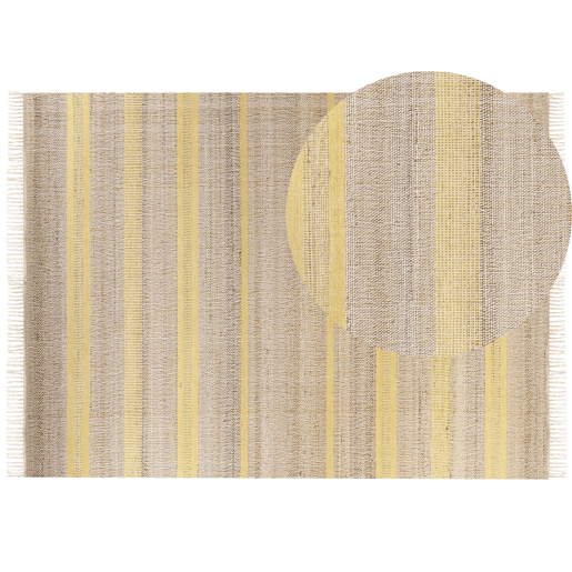 Tapete TALPUR Amarelo 160 x 230 cm Juta