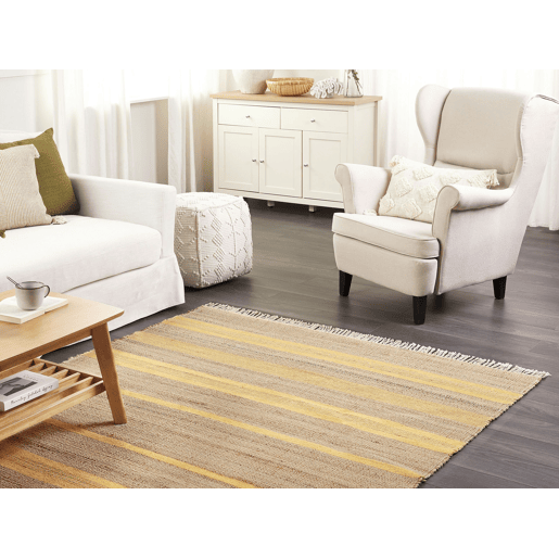 Tapete TALPUR Amarelo 160 x 230 cm Juta