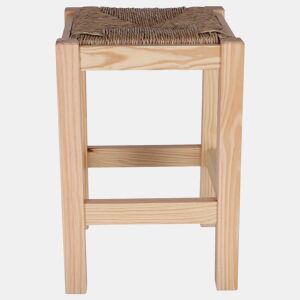 Low Wood Square Rustic Sidewalk, acabamento sem verniz, 32,5x32,5x48,5 cm