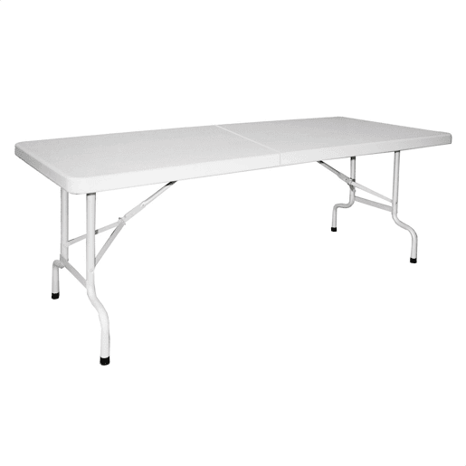 Mesa dobrável Tabela 180cm x 75cm x 74cm