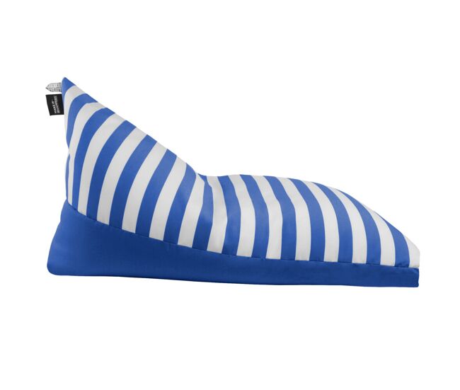 Puff pirámide toldotex azul para exterior o interior m happers