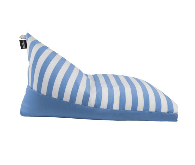 Puff pirámide toldotex azul cielo para exterior o interior xxl happers