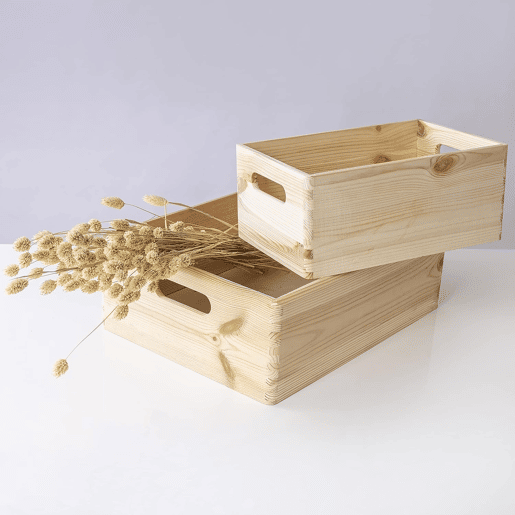 Caixa de armazenamento marítima 60x40x15cm Pine sólido