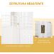 Biombo Papel, Bambú HOMCOM, hogar - decoración Biombo Papel, Bambú HOMCOM, hogar - decoración Blanco