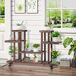 Estantería para Planta Madera de Abeto Outsunny Estantería para Planta Madera de Abeto Outsunny Marrón
