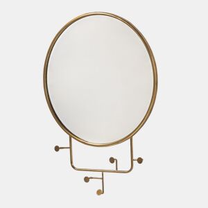 Espejo De Pared De Metal Dorado