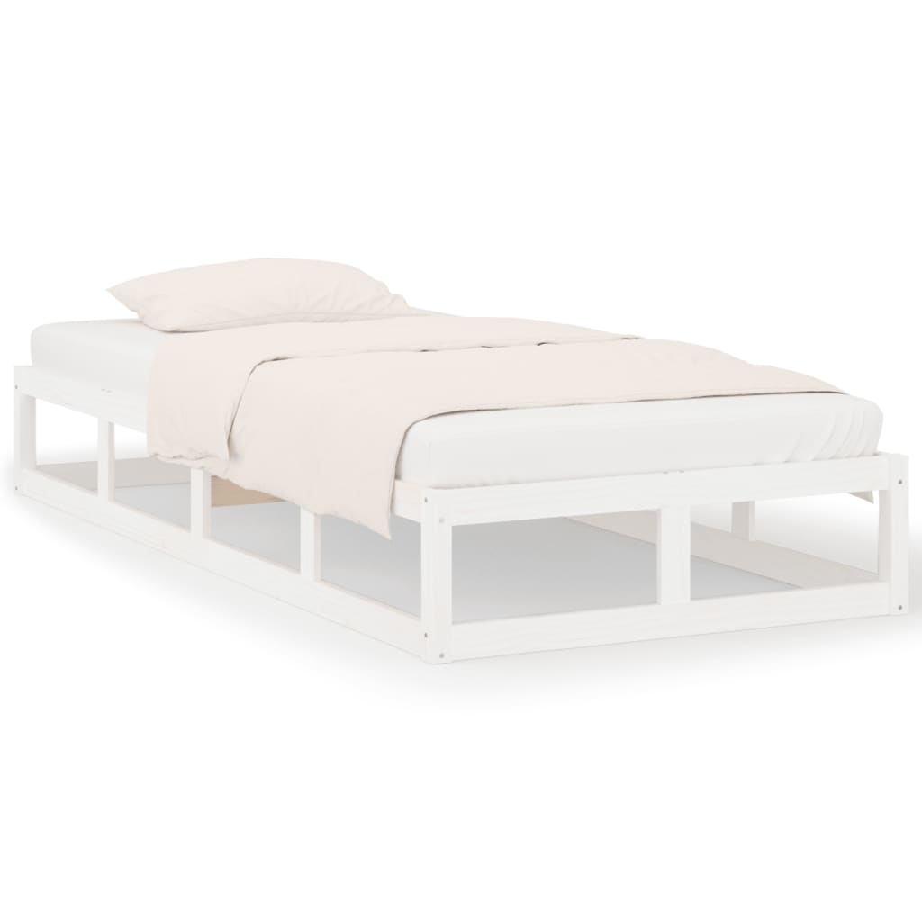 Estructura de cama 75x190 Blanco