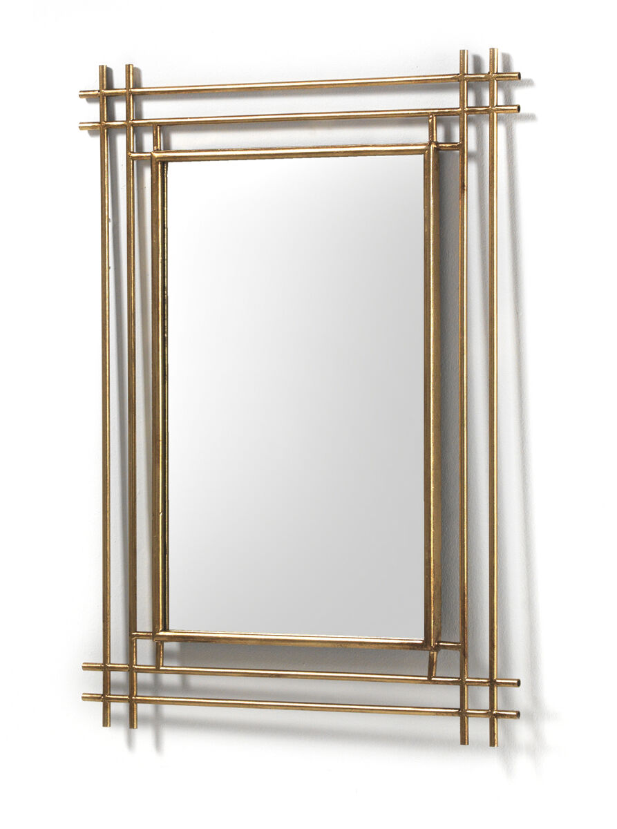 Espejo de pared de metal