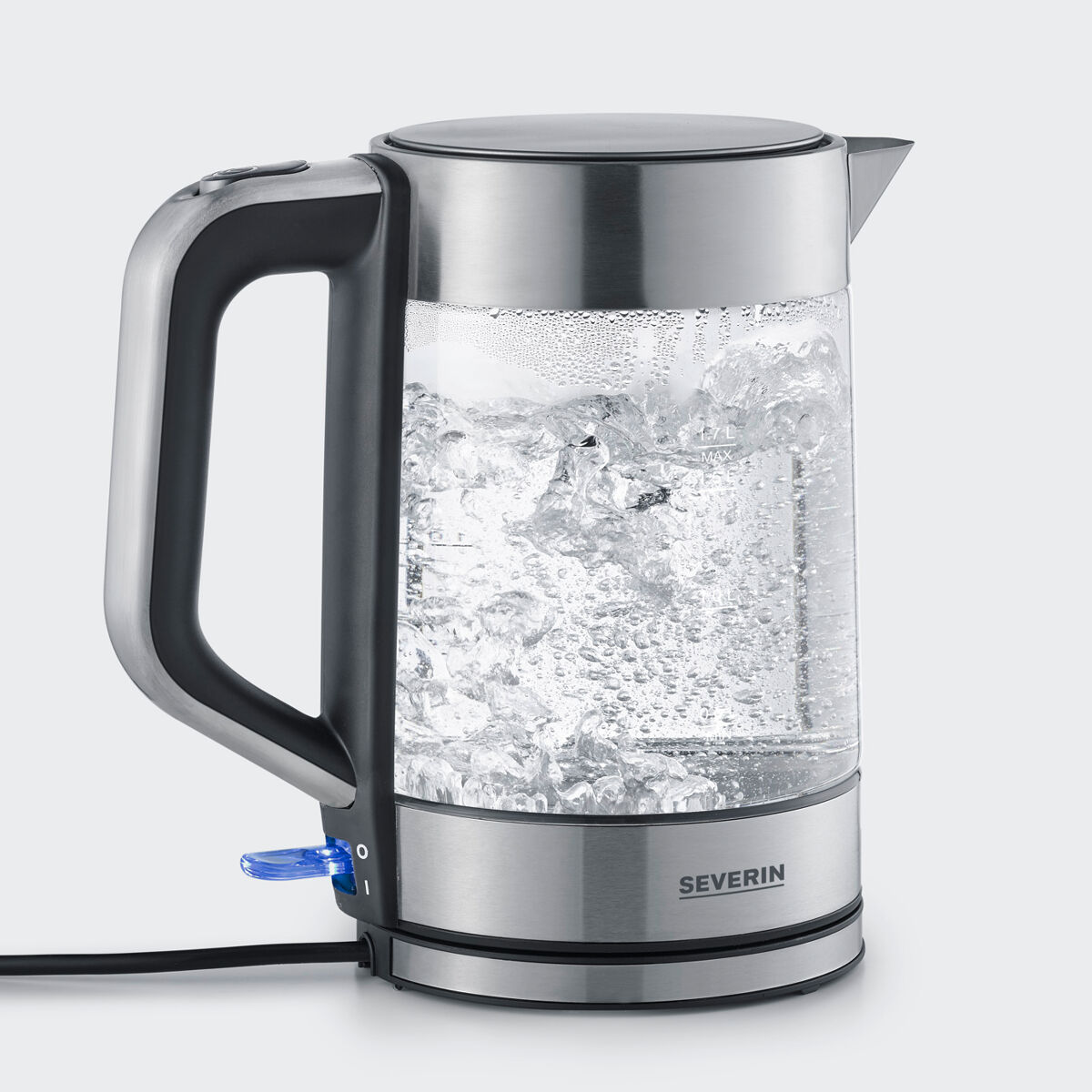 Hervidor de agua Severin WK 3420 1,7 L. Acero / Cristal 2.200 W