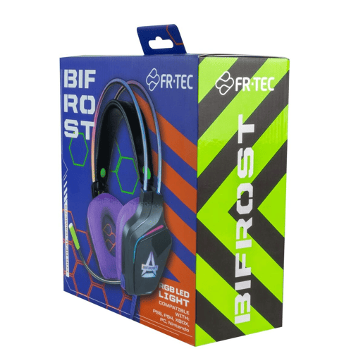 Auriculares com microfone para Vídeojogos FR-TEC Preto Auriculares com microfone para Vídeojogos FR-TEC Preto