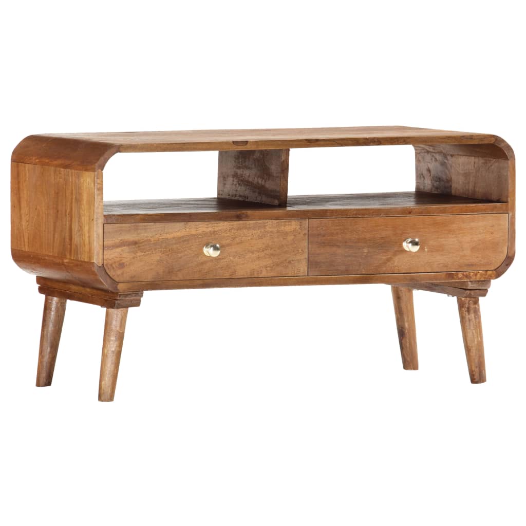 Mueble para tv de madera maciza de mango 90x35x47 cm