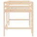 Cama alta de niños con escalera de madera 80x200 Cama alta de niños con escalera de madera 80x200 Marrón