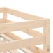 Cama alta de niños con escalera de madera 80x200 Cama alta de niños con escalera de madera 80x200 Marrón