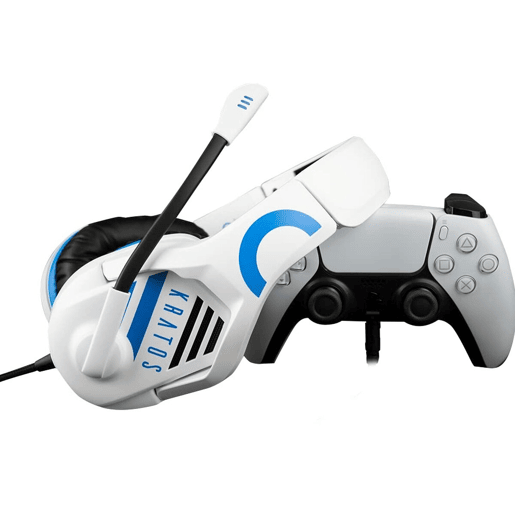 Auriculares com microfone para Vídeojogos FR-TEC Kratos Branco AzulBranco