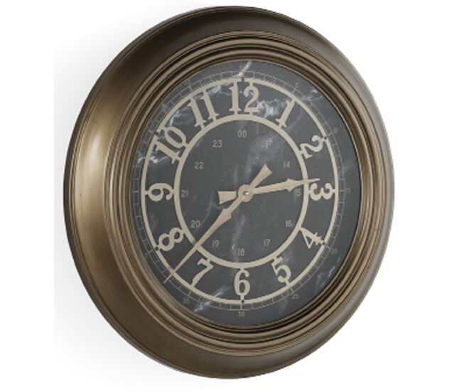 Reloj de pared de metal