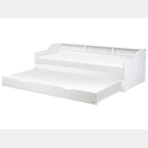 Cama gavetão Pinho EDERN 90 x 200 cm Branco