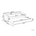 Beliani Cama nido Madera de pino EDERN 105x204 Beliani Cama nido Madera de pino EDERN 105x204 Blanco