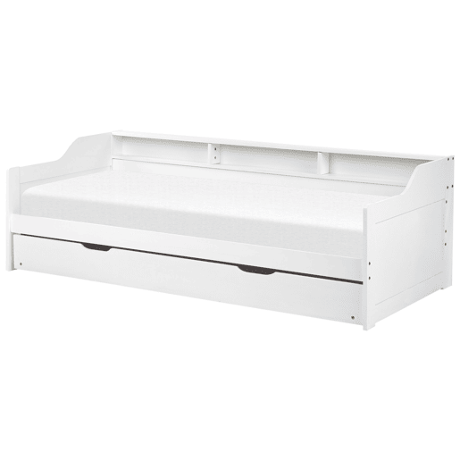 Cama gavetão Pinho EDERN 90 x 200 cm Branco