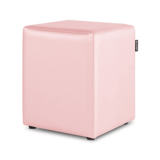 Puff Cube Leatherette Amortecedores rosa internos PACK 2 UNIDADES HAPPERS