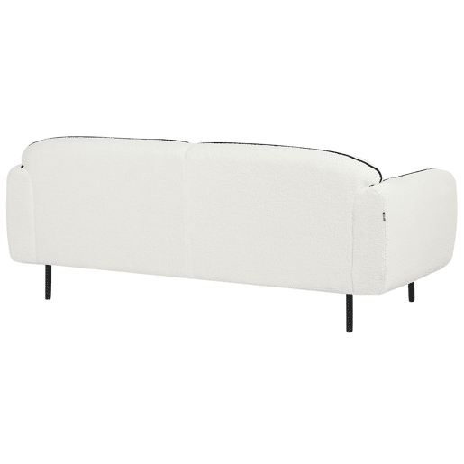 Sofá TONSBERG Bouclé Branco 3 lugares